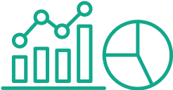Icon Daten und Diagramme in der Projektentwicklung
