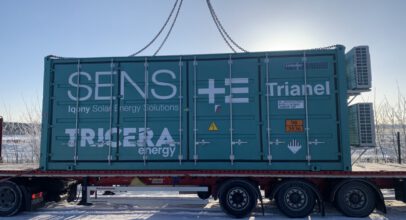 Batteriespeicher auf LKW beim Kunden Icony Sens und Trianel